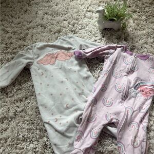 Koala Kids Pink and White One Piece Footies